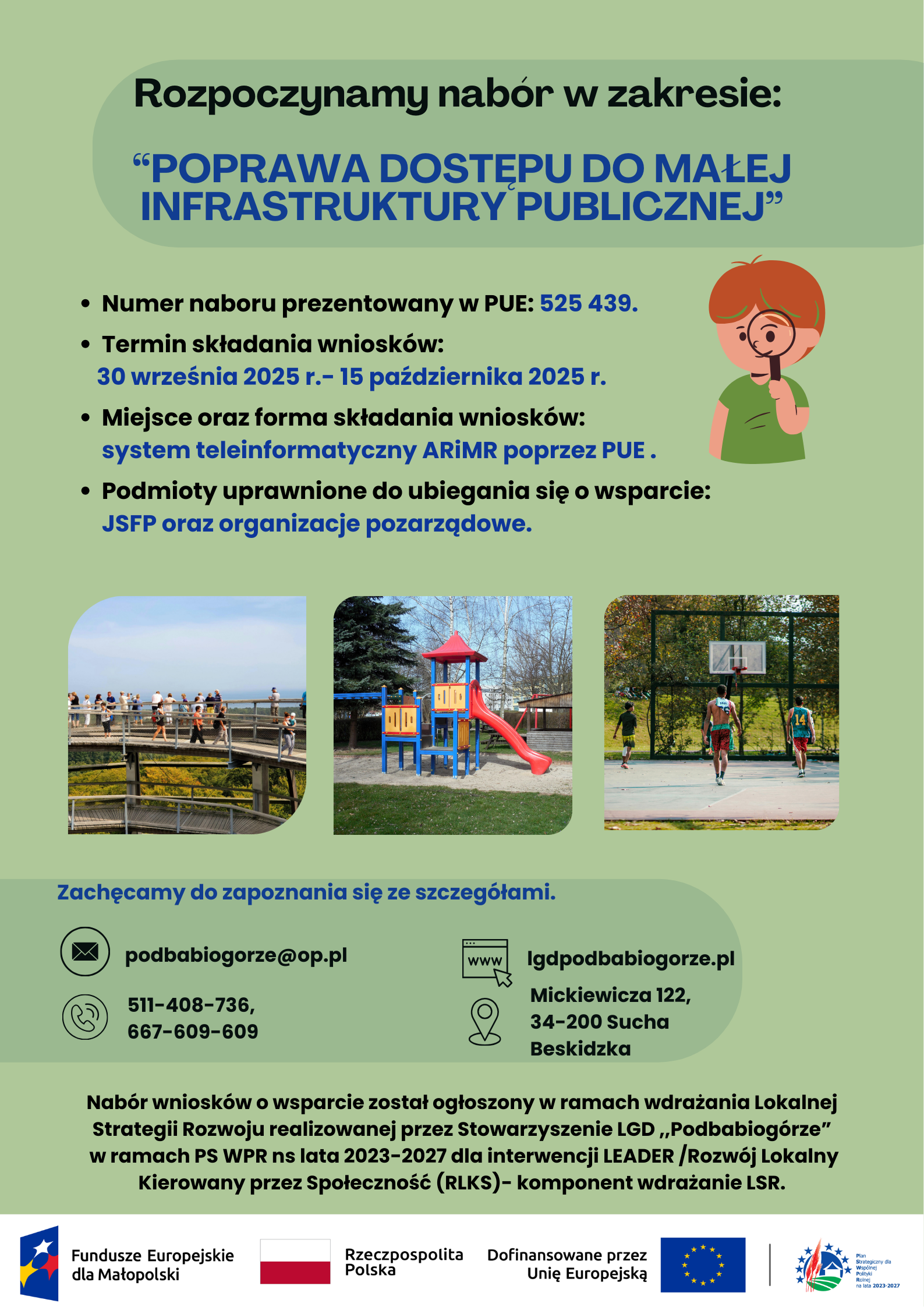 Plakat  mala infrastruktura