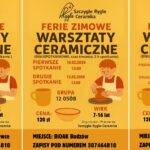Warsztaty ceramiczne podczas Ferii Zimowych w Gminie Budzów