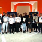 Etap Gminny Konkursu Leonardo - uczestnicy konkursu wraz z organizatorami