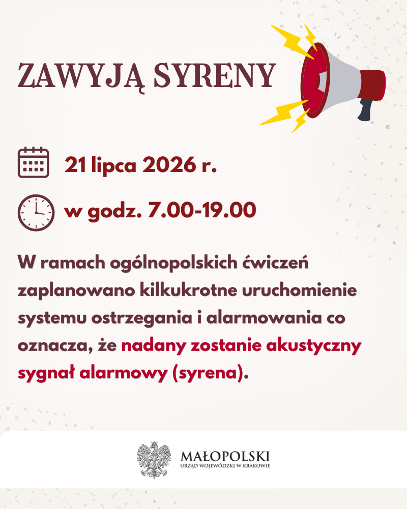 „ALARM-2026” – ogólnopolskie ćwiczenia ostrzegania i alarmowania