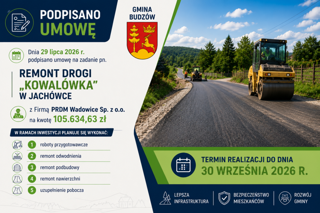 informacja podpisania umowy