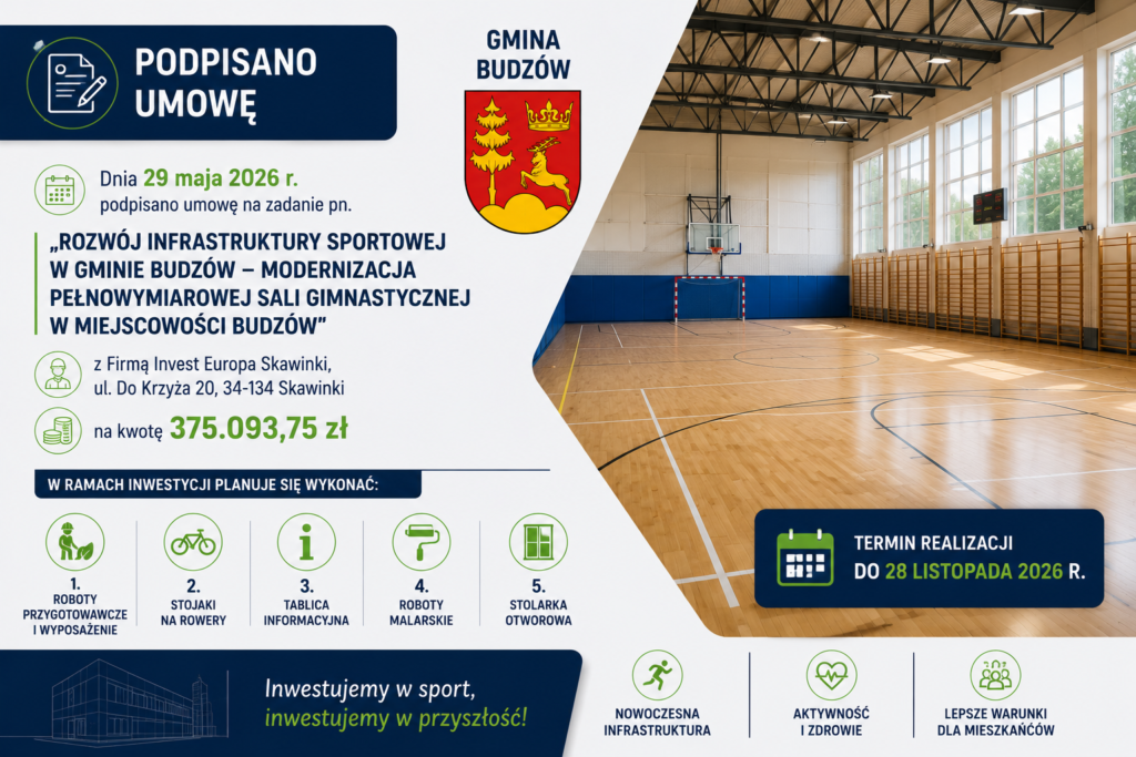 informacja o remoncie sali gimnastycznej